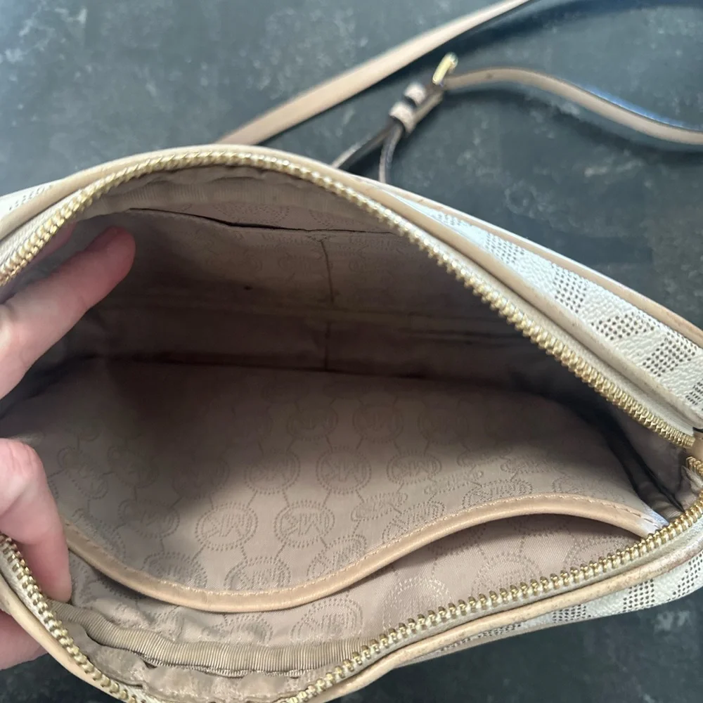Michael Kors Beige Crossbody Bag